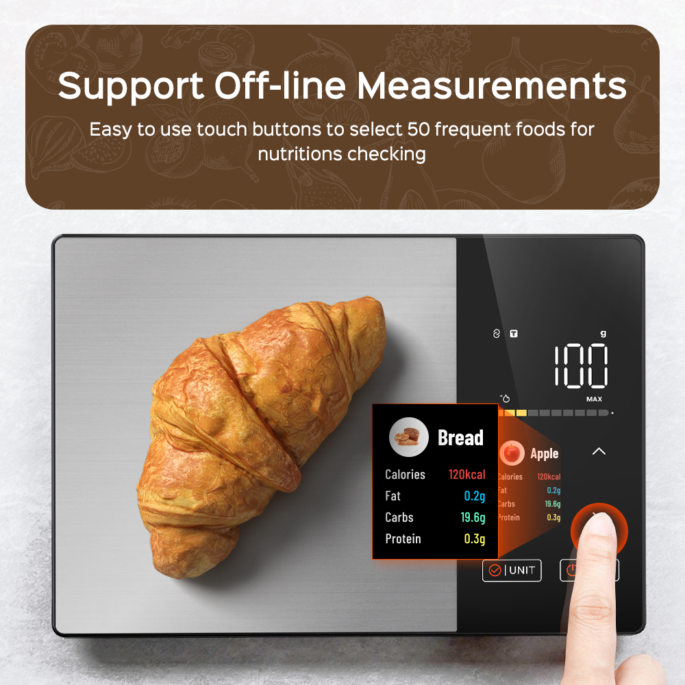 Body Fat Scale Smart - Smart Kitchen Scale Connects to Mobile