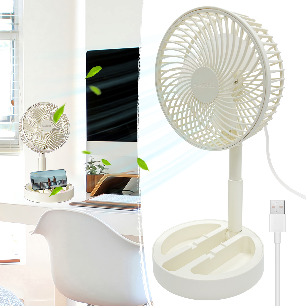 Electronics Gadgets For Home - USB Direct Plug-in Small Fan Portable