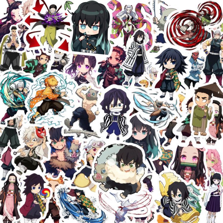 Demon Slayer stickers, cartoon - огляд і ціна Mobile Electronics Gadgets