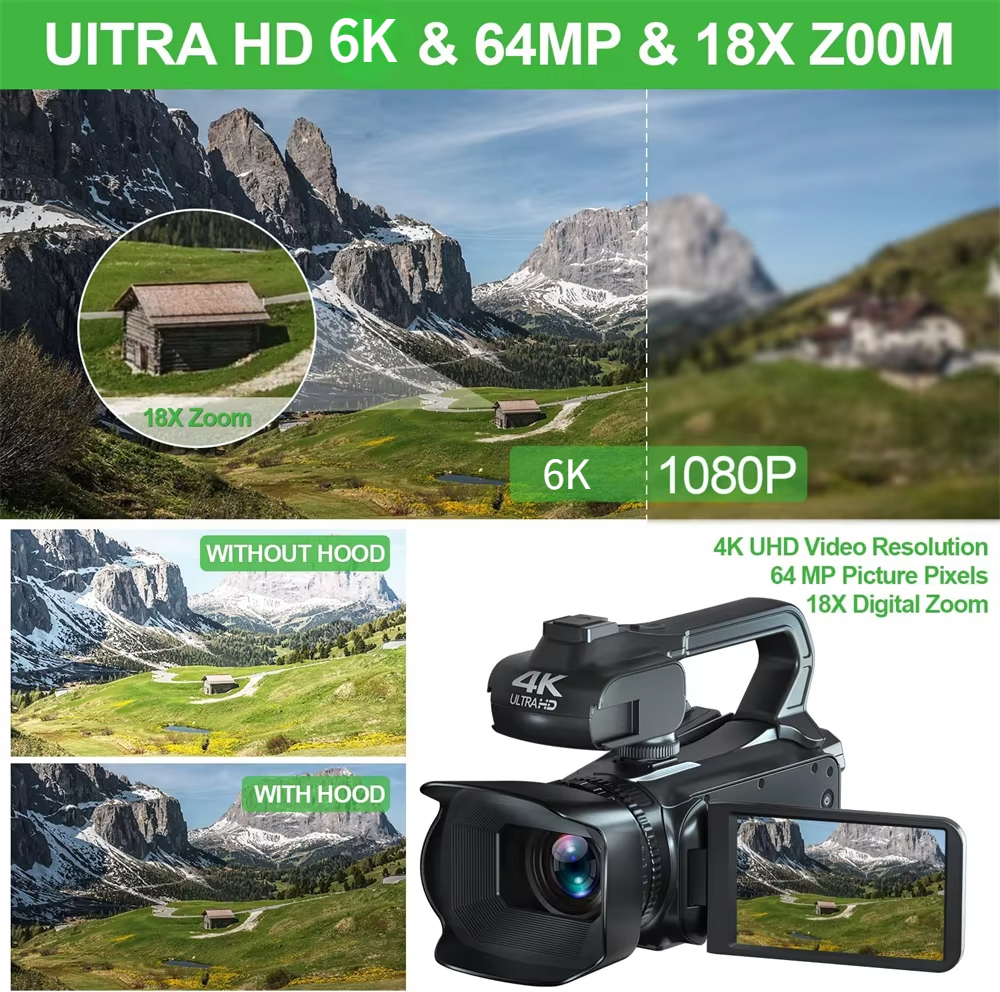 Full 4K Camcorder 64MP Youtube - огляд і ціна Electronic Gadgets For Home