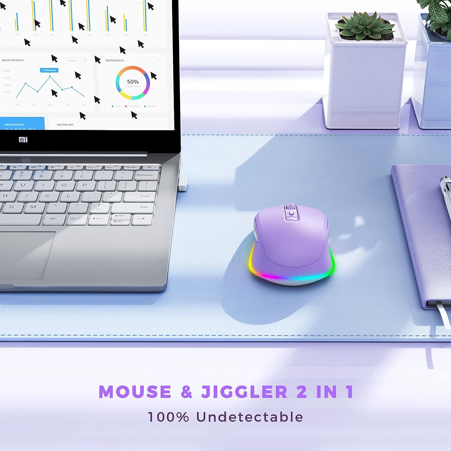 Wireless Mouse Jiggler LED Rec - огляд і ціна Auto Mouse Mover